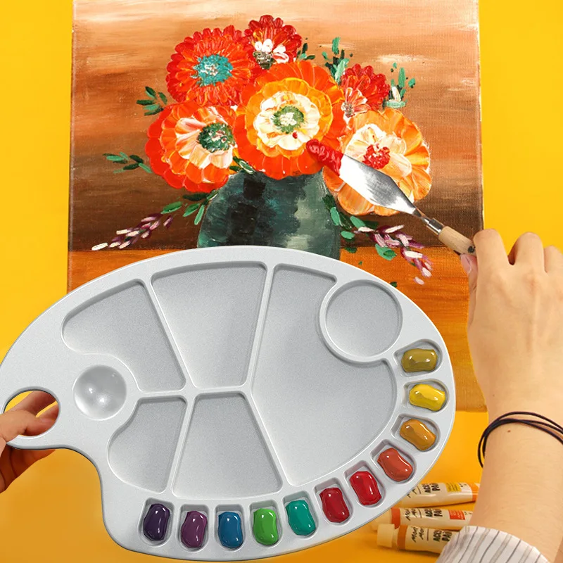 Art supplies Palette Chinese Painting Art Hand-painted plastic palette