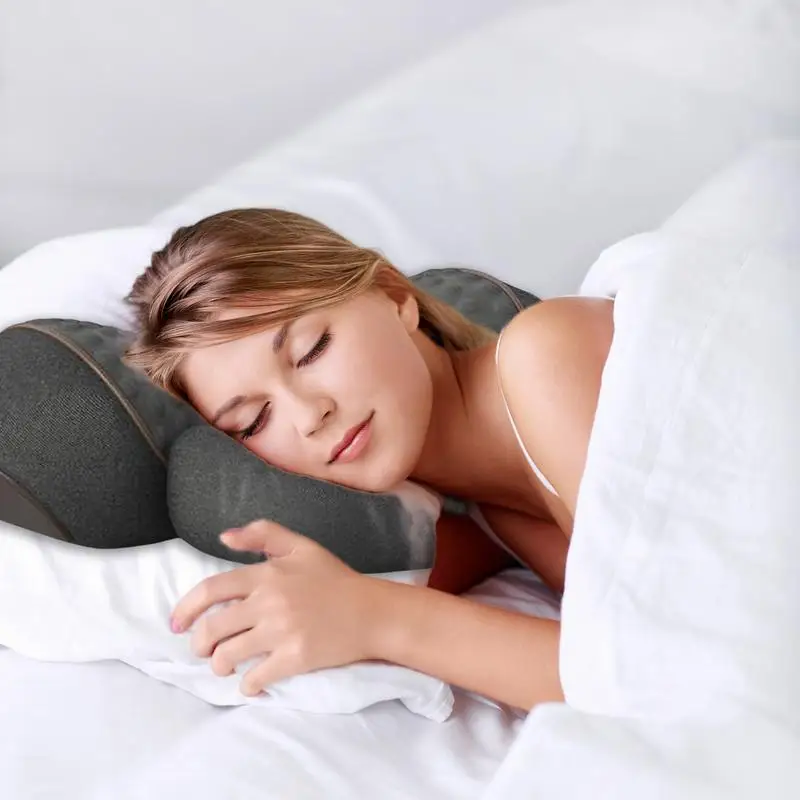 Fisiorest 3in1 Neck Massager Heat Neck Massager For Deep Tissue Pain Relief Improves Blood Circulation Shoulder Massager Pillow 3