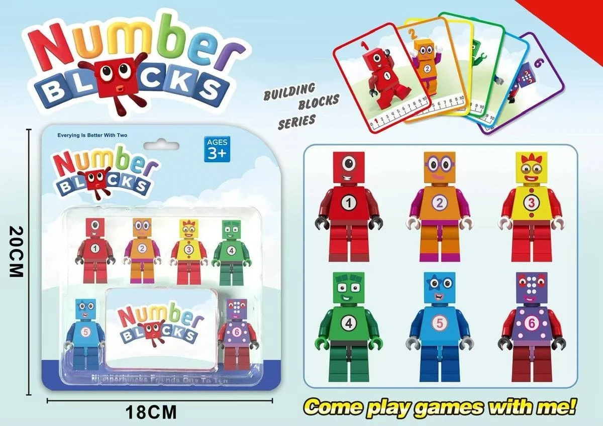 Numberblocks Assembly Building Blocks Mathematical Toy Gift_voghion.com