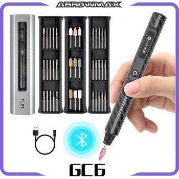 ARROWMAX GC6 Smart Engraving Pen Electric Mini Grinder Cordless Rotary Tool with 39 Bits for Crafts Jewelry Wood Glass Carving 1