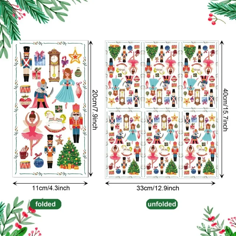 20pcs 33*40cm 2-Ply Nutcracker Soldier Long Paper Napkin Large Size Party Table Paper Christmas Tree Princess Placemat