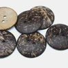 30pcs/lot 50mm 2 Inch Big Natural coconut buttons 2-hole round sewing dark brown color free shipping COCO001 4