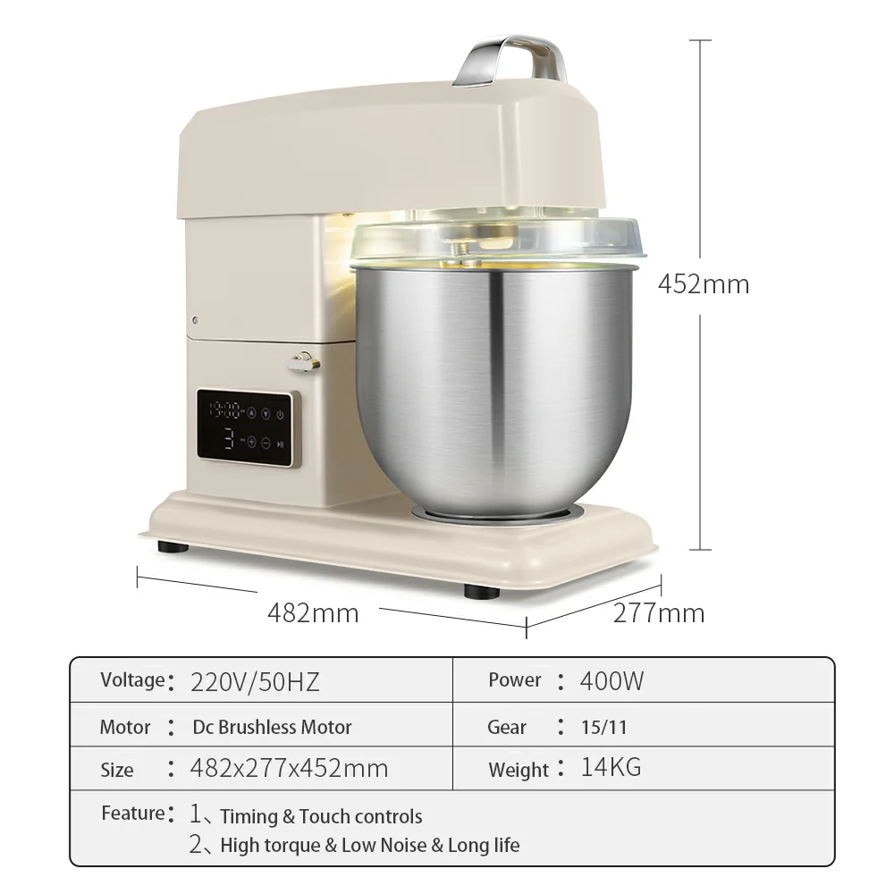 Automatic Dough Mixer Kneading Dough Whisk Electric Desktop Household Butter Baking Mixing Chef Machine Whisk