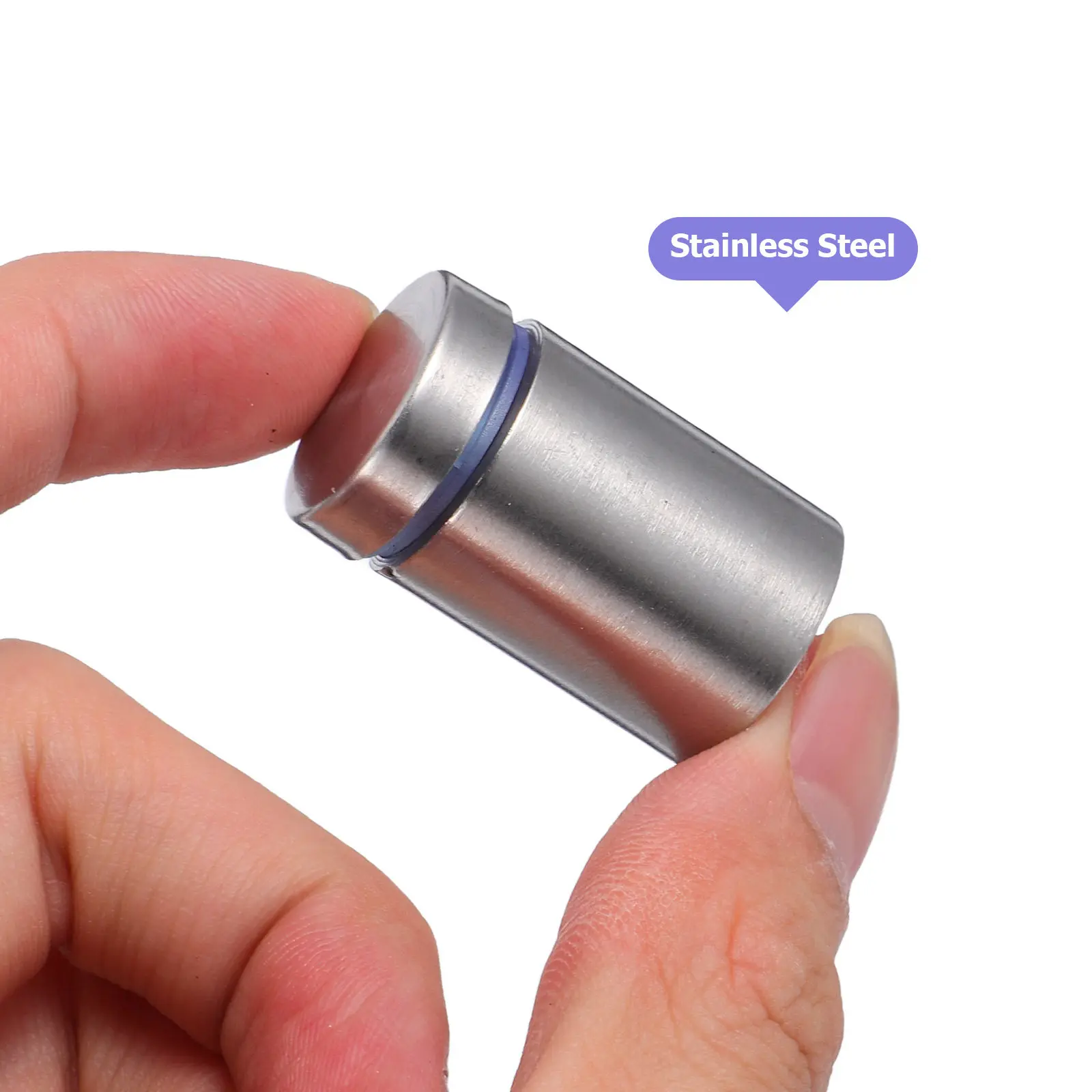 24Pcs 스테인레스 스틸 스탠드오프 나사 광고 표지판 마운트 벽 유리 아크릴 나무 표면 디스플레이 보드 아트