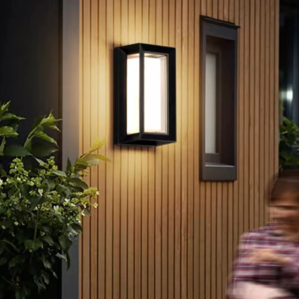 

Led Waterproof Outdoor Indoor Fixtures Villa Patio Corridor Modern Light Terrace Garden Gate Wall Lamp