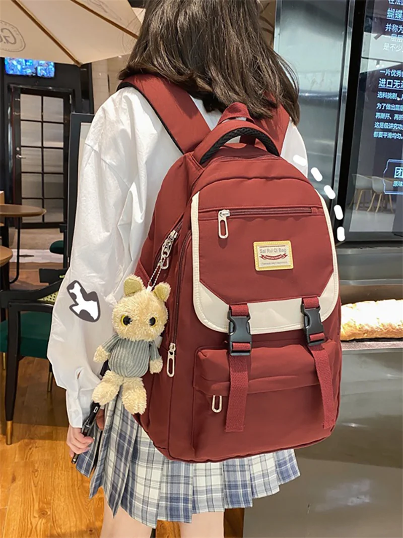 

2024 нейлоновая Вместительная женская сумка TRAVEASY с несколькими карманами, женская школьная сумка для колледжа, сумки для женщин