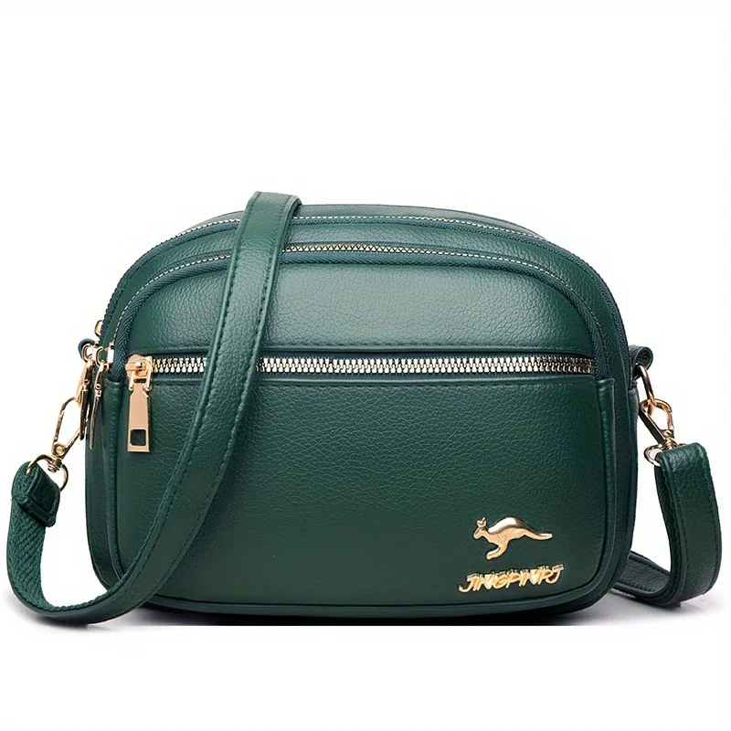 Trendy Multi-layered Fashionable Bag For Women, Versatile Crossbody Bag, Large Capacity For Daily Work Commute.