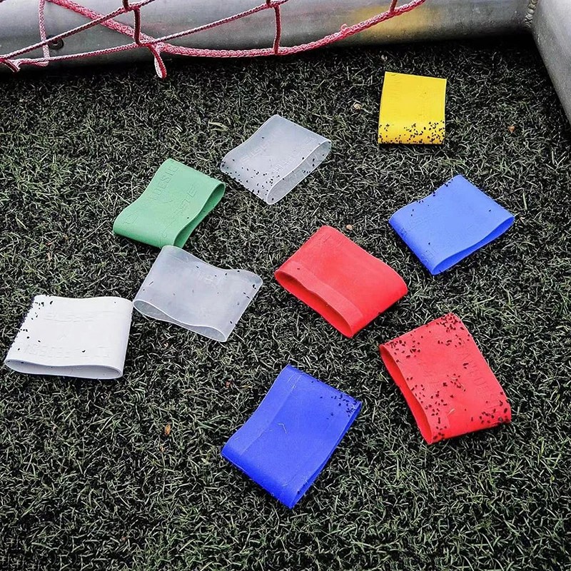 1 Pair Soccer Shin Guard Straps Silicones Shin Pad Holder Practical Pad Banding For Football Running Cycling Sports soccer shin guard straps