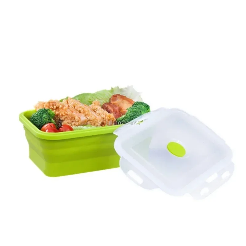 Collapsible Silicone Food Container Portable Bento Lunch Box Microware Home Kitchen Outdoor Food Storage Containers Box