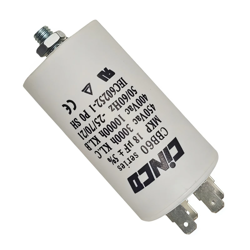 1pc CBB60 시동 커패시터12uF35uF 모터 커패시터 50/60Hz 450VAC 전기 모터/세탁기용 M8 나사 포함