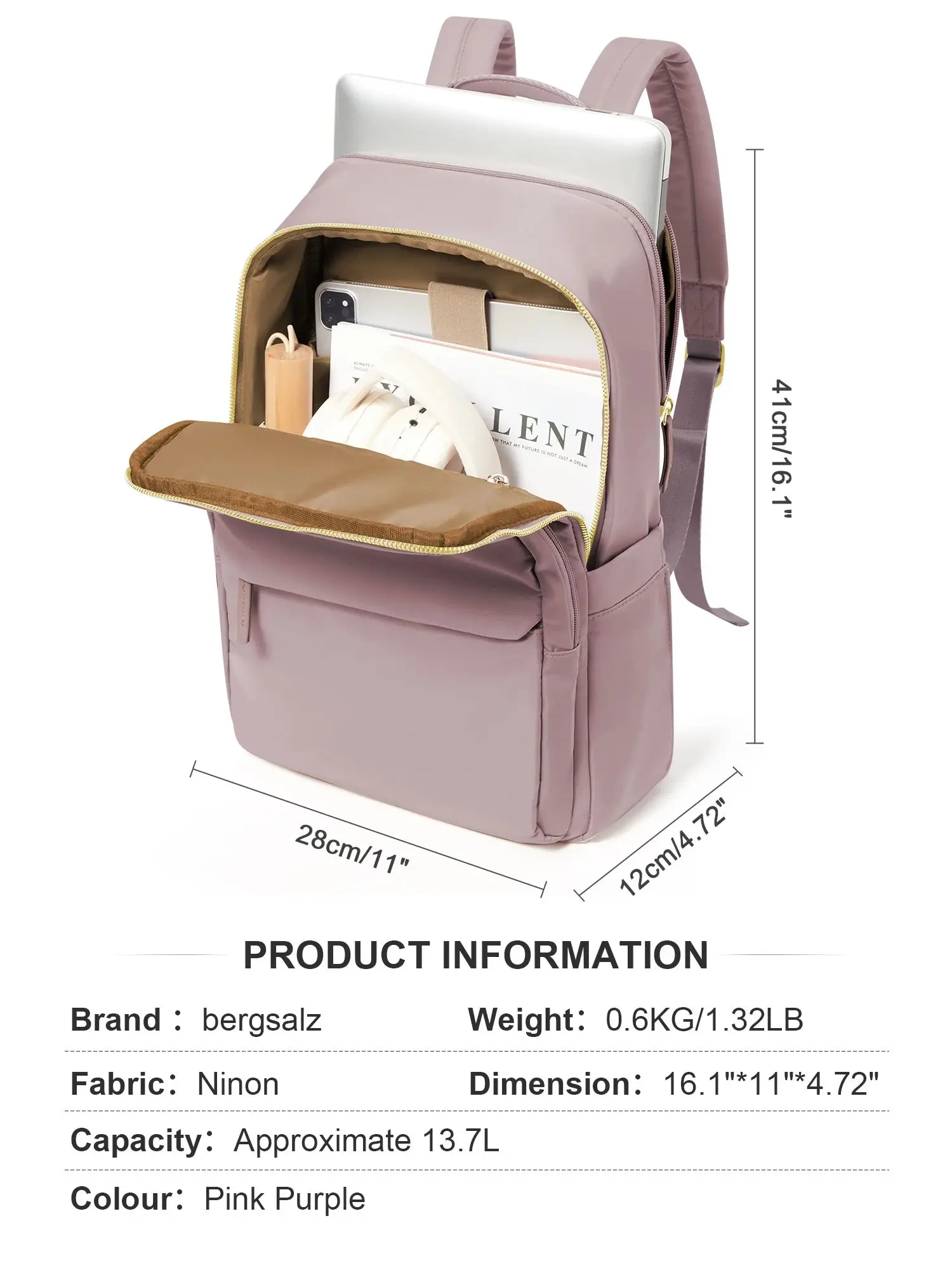 Travel Backpack for Women Business Work Teacher Backpack Laptop Shoulder Bag College Student Girl School Backpack Storage Bag 4