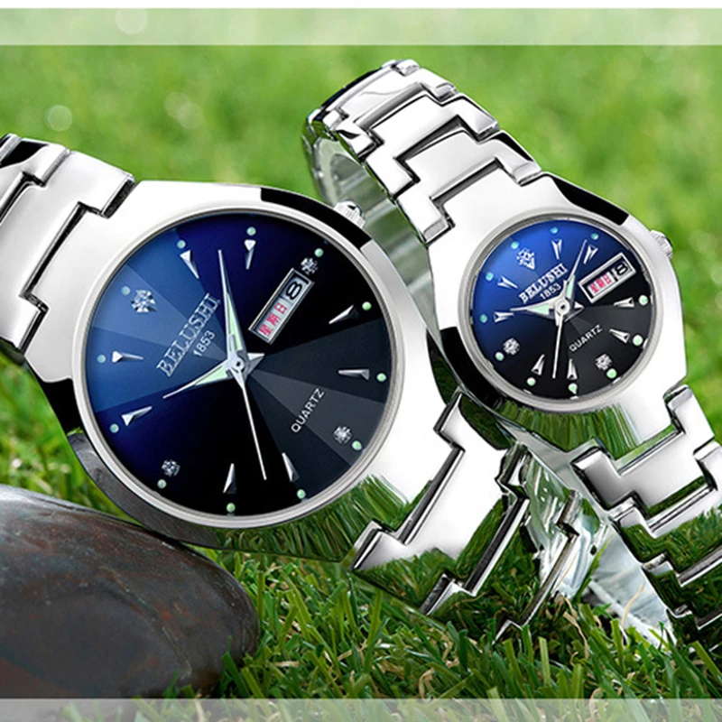 2022 Classic Couple Watches Pair Men and Women Top Brand Luxury Watches For Lovers Dress Business Men's Wristwatch Montre Femme