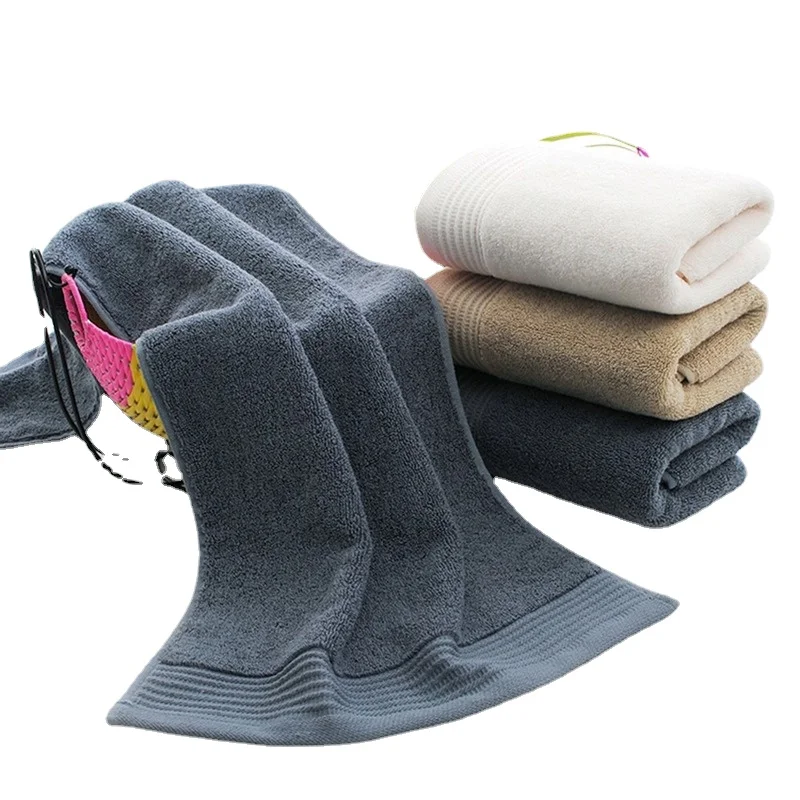 34*76cm 100% Cotton Face Towels White Navy Khaki Hair Towel Adults Washcloths High Absorbent Home Hotel Pure Thick Towels cotton towel face towel thickened towel hair drying towel