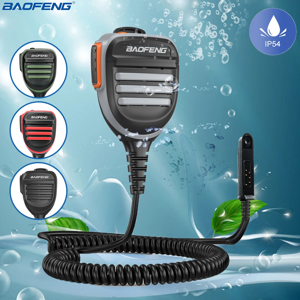 Tanie Baofeng UV-9R plus 9R Pro wodoodporny mikrofon z głośnikiem na