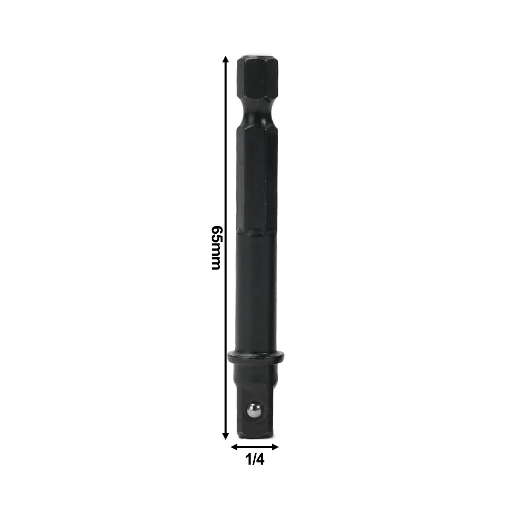 2 Stuks Dopsleutel Adapters 1/4 Inch - 25mm En 50mm Verlengstangen Met Veerbelaste Kogellagers