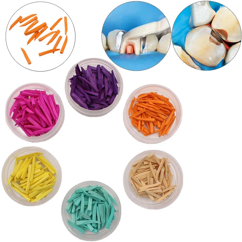 

50pcs Dental Wedges Tooth Gap Wedges Wood Wooden Dentistry Lab Instrument Dentist Tools Tooth Gap Wedge