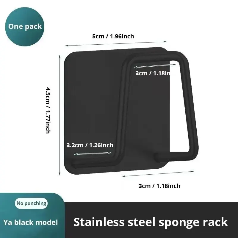 Sink Sponge Rack Stainless Steel For Sponge Steel Wire Ball Draining 1pc