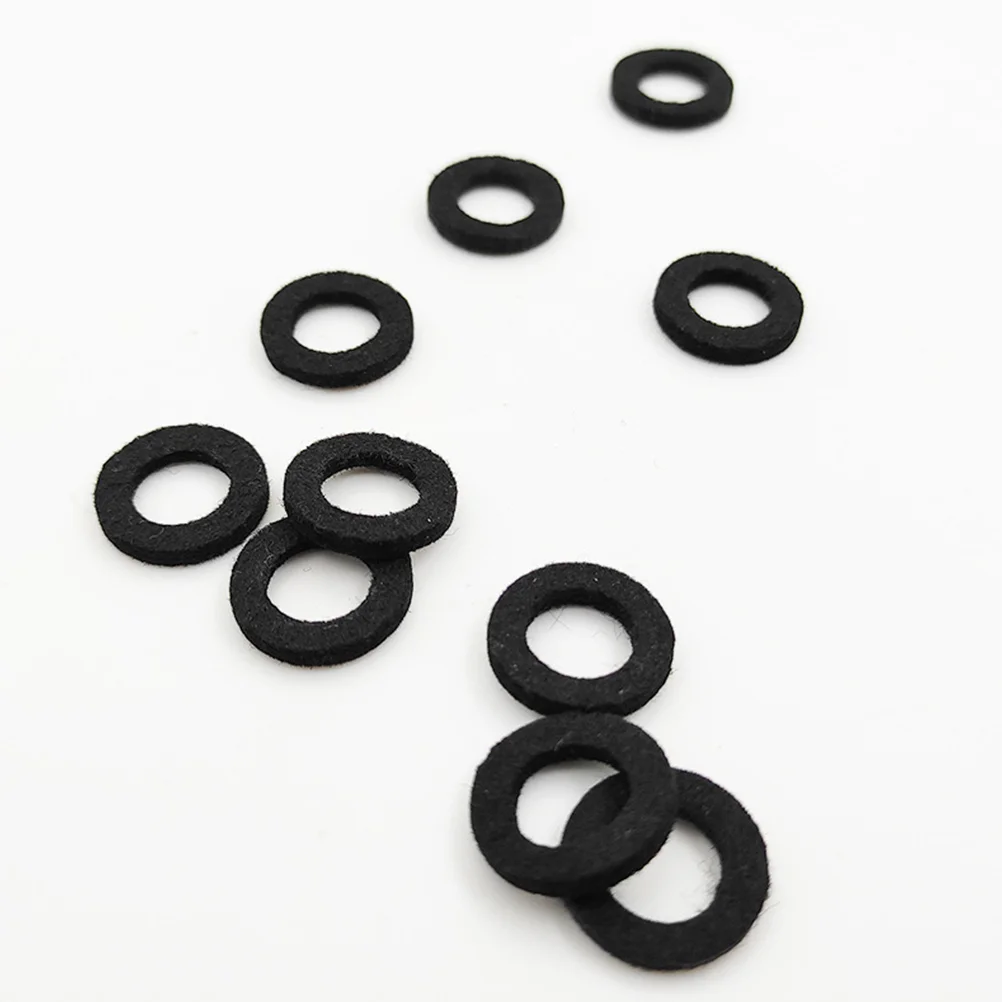 10 Pcs Cotton Trumpet Valve Felt Washer Key Protector Fixer Replacement Pad For Instrument Accessories Trumpet Cushion Horn Pad