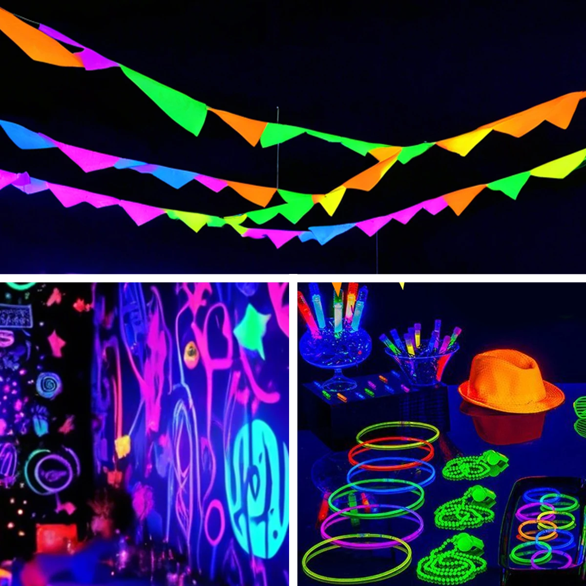 USB-Powered UV Black Light Bulb with Switch for Fluorescent Party and Decorative Lighting