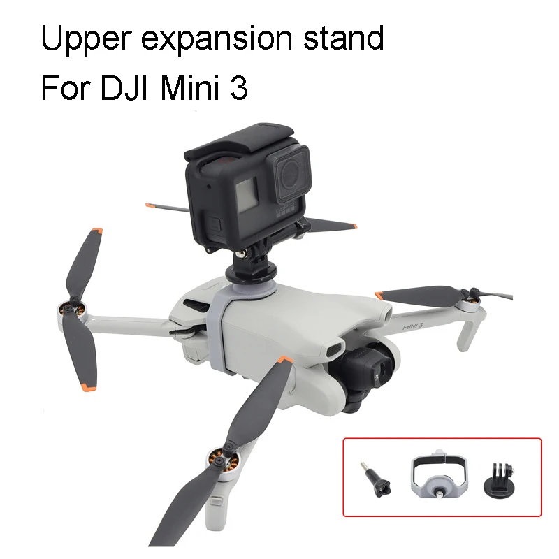 

For dji mini 3 accessories Top expansion adapter bracket 1/4 screw panoramic action camera mounted drone For dji mini 3 accessor