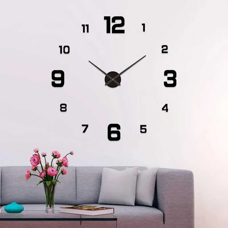 Digital Wall Clock Creative Digital Glow-In-The-Dark Clock Personality Home Diy Wall Clock Decorative