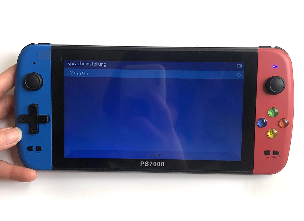 Big screen 7.0 inch PS7000 Handheld Game console  Player built in 3500 more games with 2 wire gamepads support PS1 games