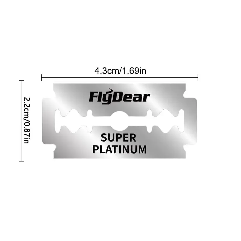 10/60/100Pcs Haircutting Razor Blades, Double-Edged Men'S Safety Razor Blades, Stainless Steel Professional Hairdressing Tools