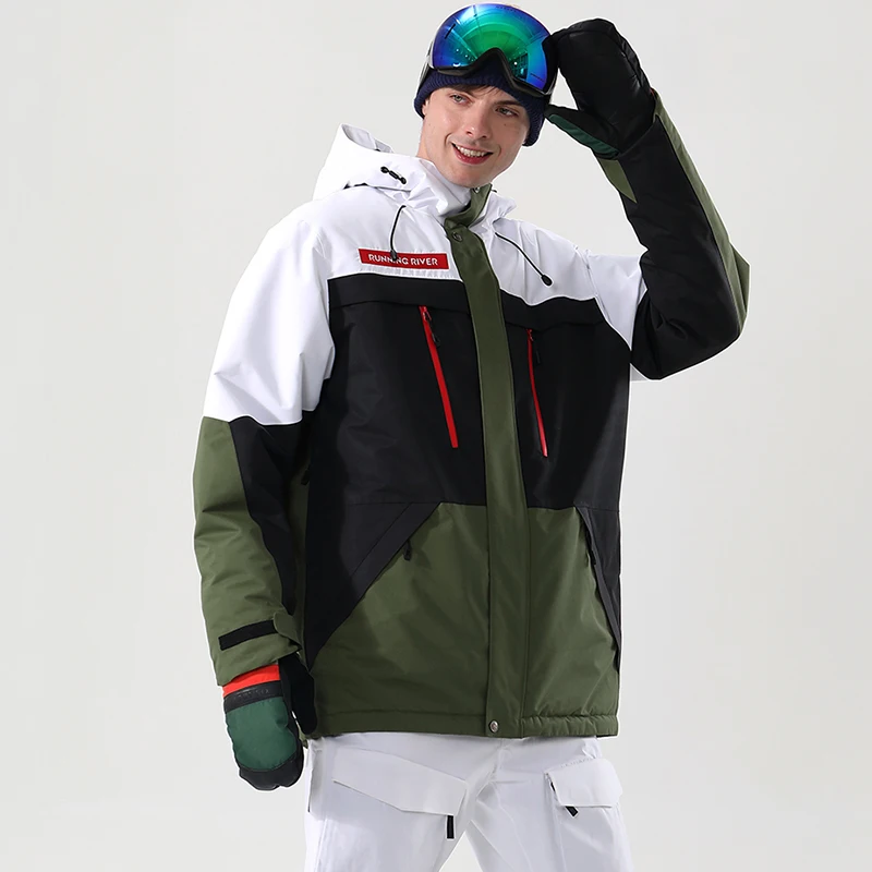 RUNNING RIVER Brand Men Snowboarding Hoodie High Quality Hooded outdoor Sports ski women Snowboard Jacket ripstop4417