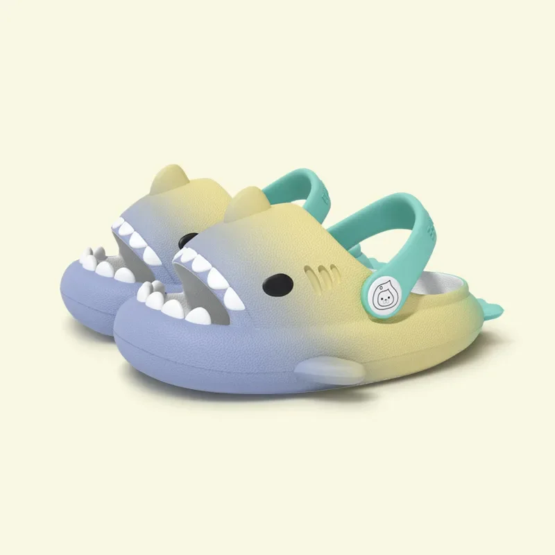 Evshine Shark Shoes For Children Cute Fashion Shark Sandals Boys And Girls Outdoor Beach Shoes Shark Slippers Pink Blue Purple 5
