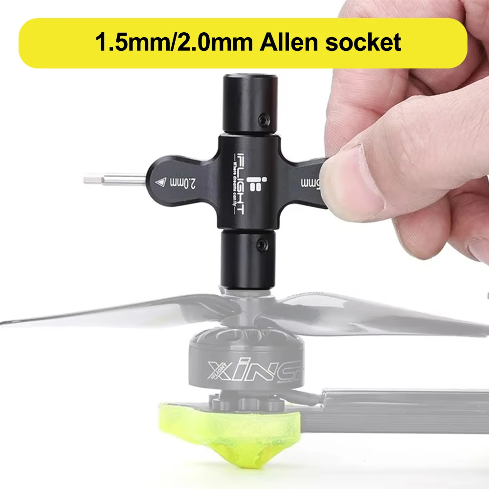 M5 렌치 1.5mm/2mm 드라이버 기존 M2/M3 나사용 단방향 베어링 도구가 내장된 프로펠러 제거 도구