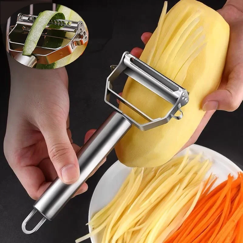 Kitchen Vegetable & Fruit Peeler – Stainless Steel Double-Head, 2-in-1 & 4-in-1 Options 1