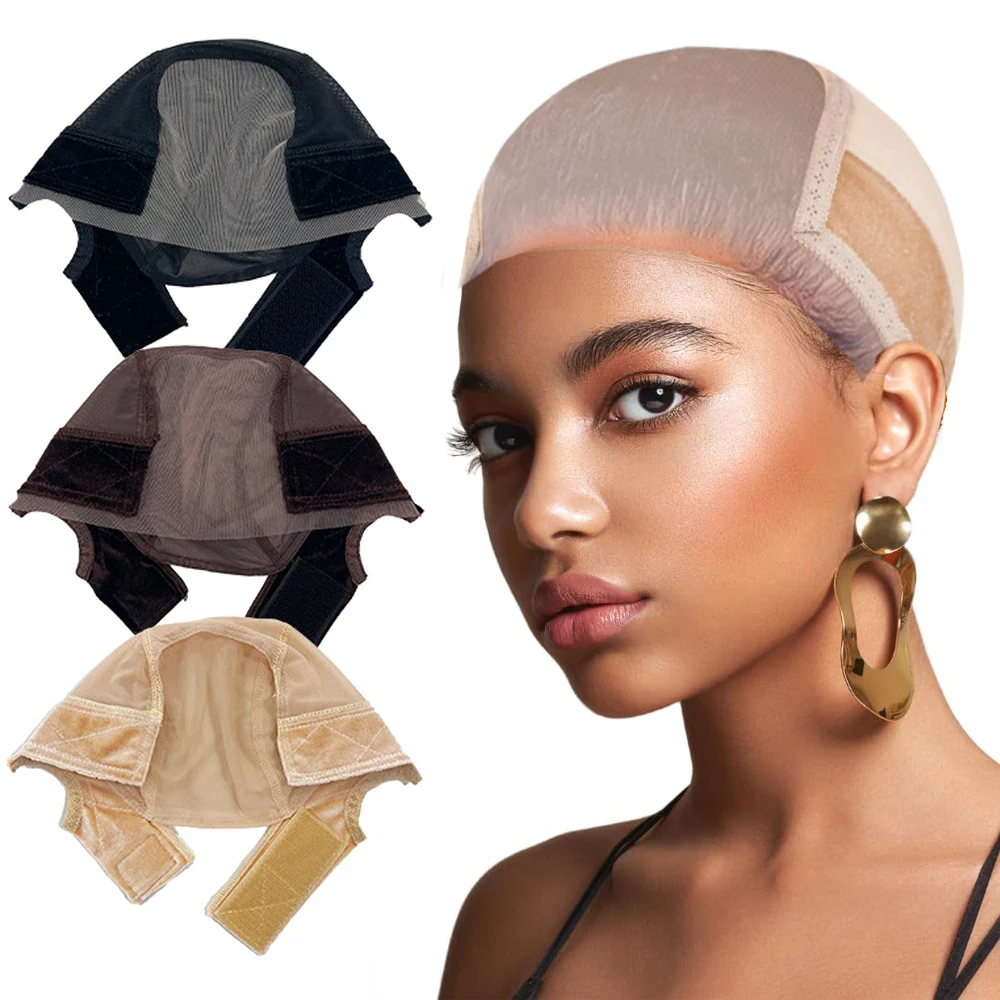 Women Lace Wig Grip Cap 4x5 Transparent Swiss Lace Front Non-slip Adjustable Wig Gripper For Keeping Wigs In Place wig caps