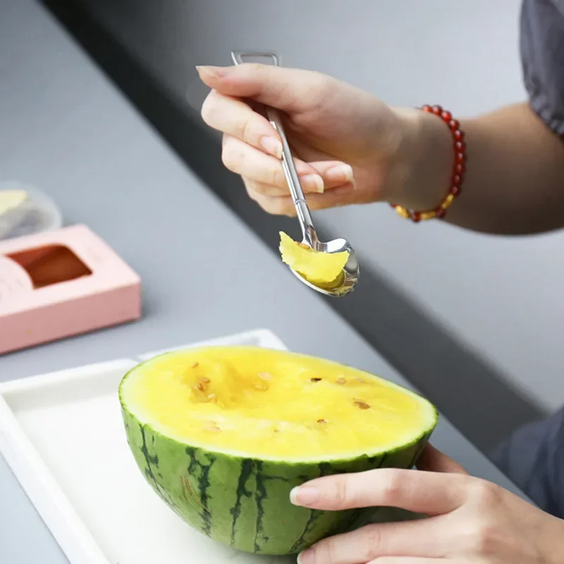 4/10Pcs Coffee Spoon Fruit Shovel Vintage Shovel Ice Cream Eating Spoon CreativeTea Fashionable Tableware