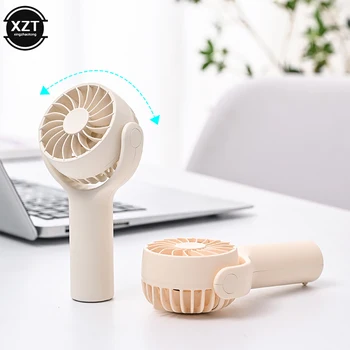 회전식 미니 휴대용 휴대용 환풍기, 전기 공기 냉각 팬, USB 충전식, 야외 여행용 핸드 팬 용품