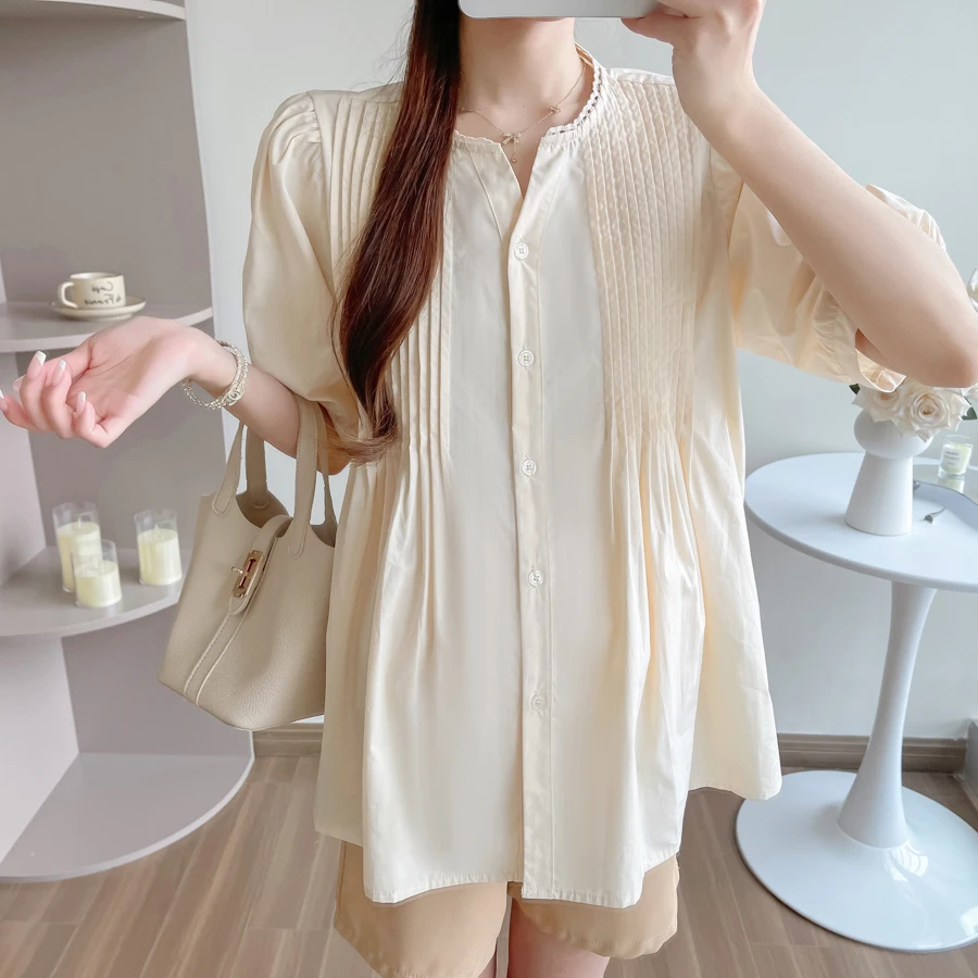 임산부 상의, 느슨한 코튼, 임신 블라우스, Y68033, 여름 신상