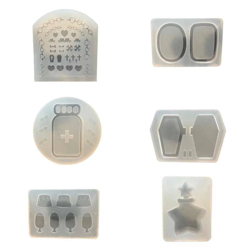 

Epoxy Mould Jewelry Molds Easy to Clean Silicone Mold for Resin Crafts