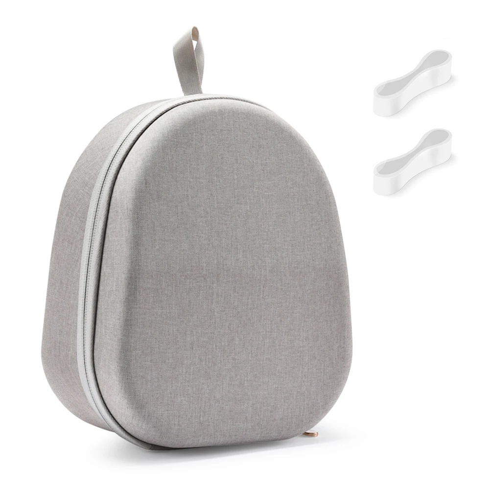 EVA Travel Protective Case Shockproof Headphones Case Anti-scratch Travel Carry Bag for PlayStation Pulse Elite Wireless Headset — Color: Light Grey