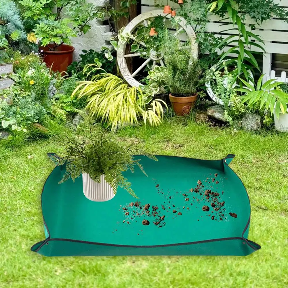 Repotting Mat Plants Transplanting Mat Foldable Succulent Potting Thickened Portable Gardening 75x100cm for Plant Lovers
