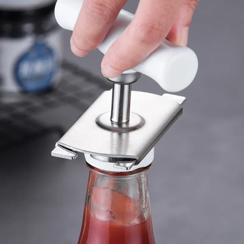 Multifunctional Can Bottle Opener Stainless Steel Adjustable Rotating Kitchen Tools