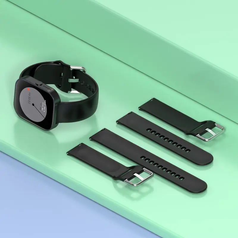 Enhanced Silicone Sports Wristband Bracelet 22mm