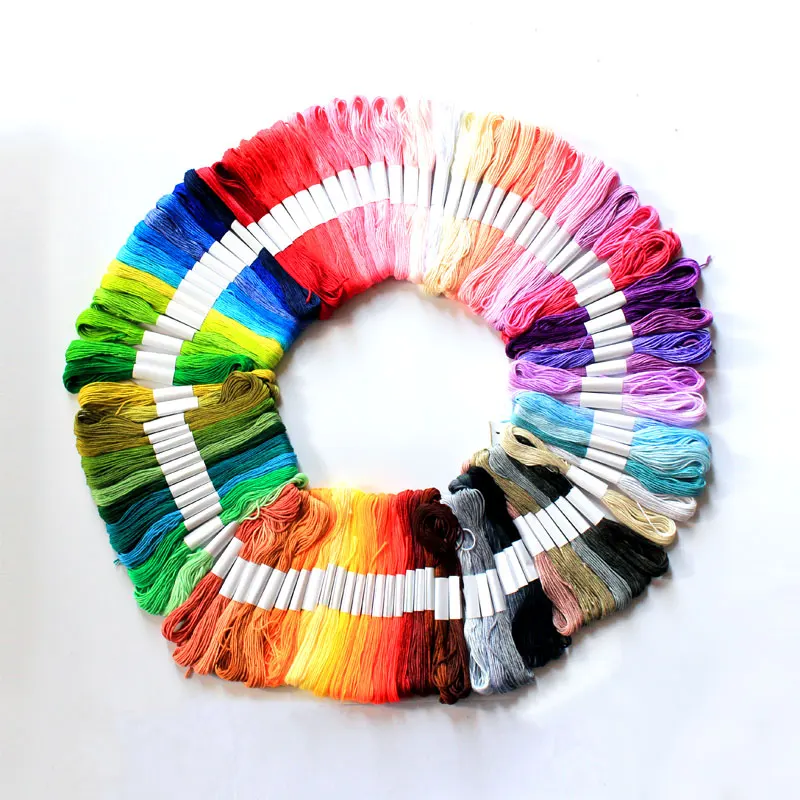Cross stitch thread Embroidery Thread Floss Sewing Skeins Craft DIY Bracelet braided 50 or 100 colors