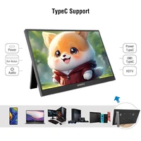Anmite 15.6 inch Touch Portable Monitor 1080P HDR IPS Gaming Monitor USB TYPE C HDMI for Phone Laptop Desktop Switch PS4 XBOX - Image 5