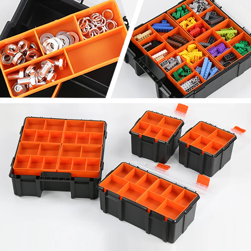 Parts Storage Box Double-Layer Building Block Classification And Organization Box Electronic Component Box Toolbox 6