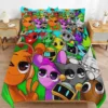 Sprunki Bedding Set 3D Printed Anime Game Skin-Friendly Suitable for Bedroom Duvet Cover Set With Pillowcases Kids Home Textile 3
