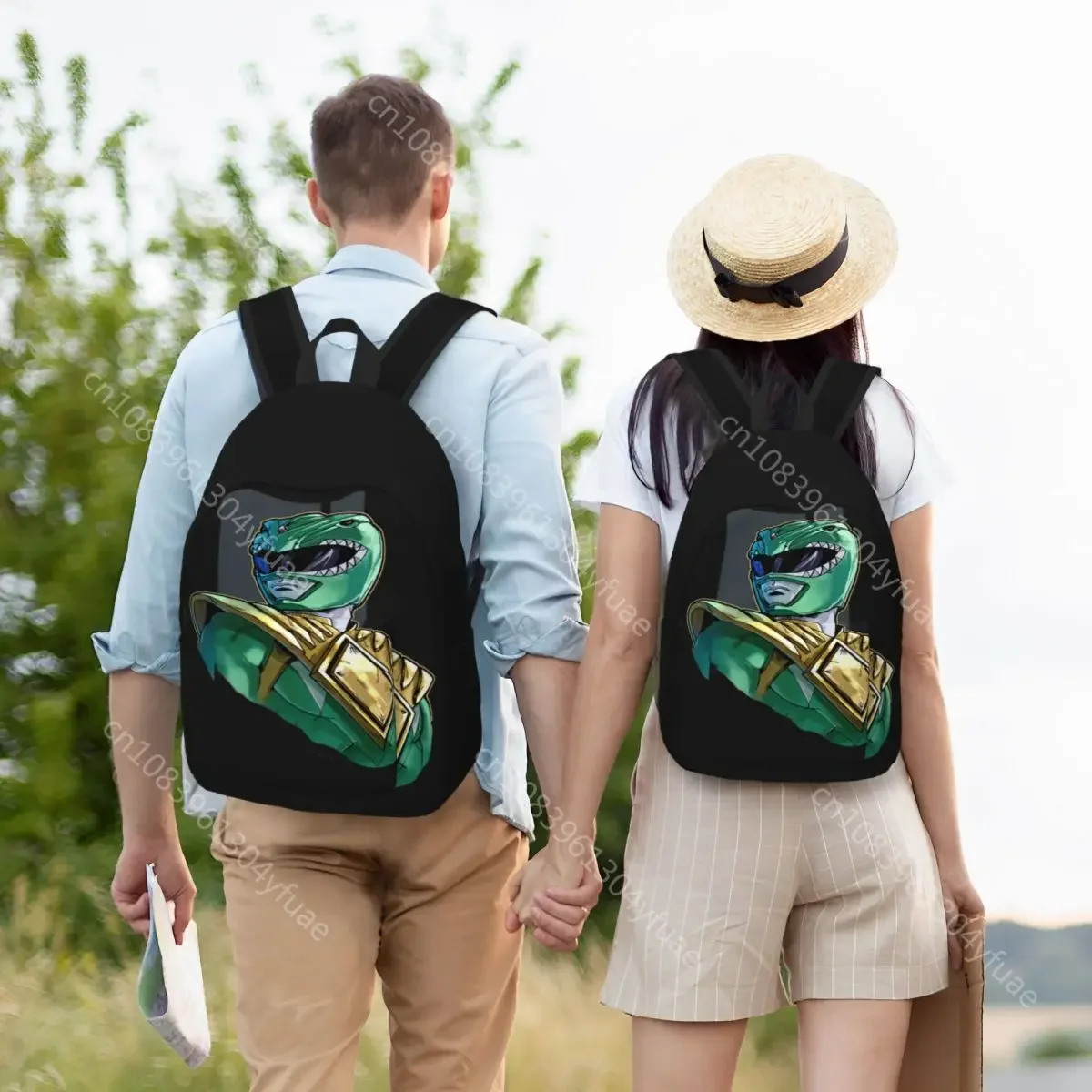 The Green Rangers Backpack Fashion 90S 00S 10S Women Men Polyester Travel Backpacks Durable High School Bags Rucksack Xmas