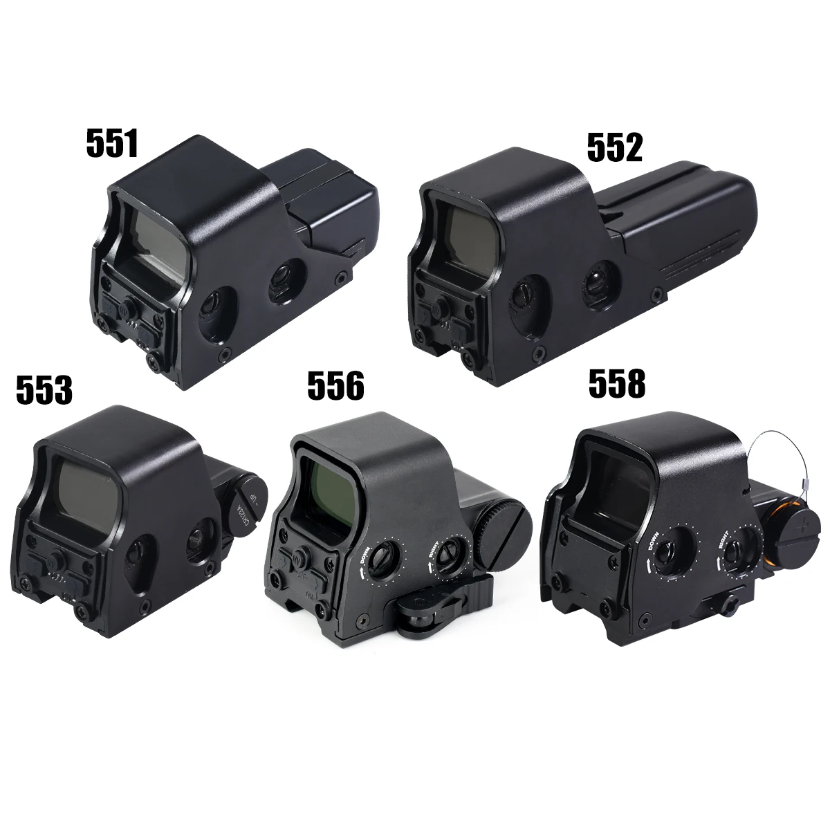 558 Hologram Sight 3X Magnifier Combo Quick Detachable for Hunting 551 552 553 556 Red Dot Sight