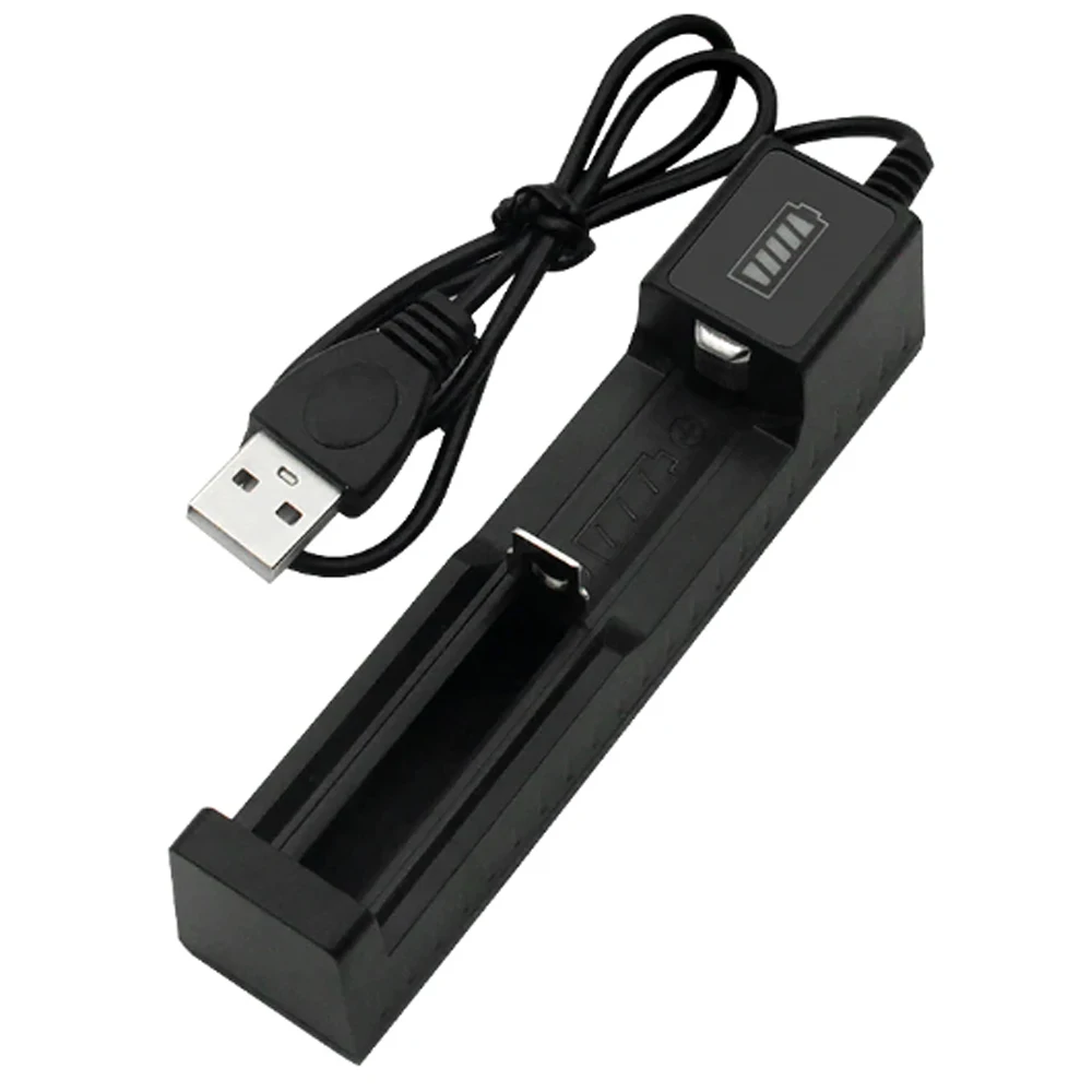 Battery Charger 1 Slot 18650 USB Battery Charger Universal Smart Quick Charging for Rechargeable Lithium Batterie Charge 14500 16650 14650 18500