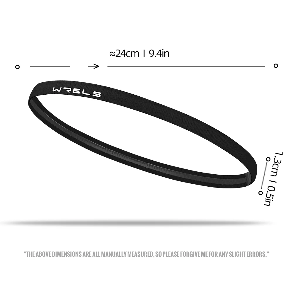 WRELS Elastic Thin Headbands Anti-Slip Sweat Absorbent Fitness Headbands Yoga Headwear for Women Sweat Hairband Sport Headbands