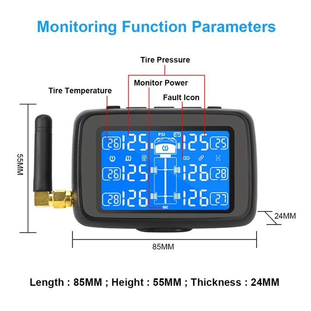 TPMS  Système de surveillance de la pression des pneus de camion 12  capteurs avec livraison gratuite sur AliExpress