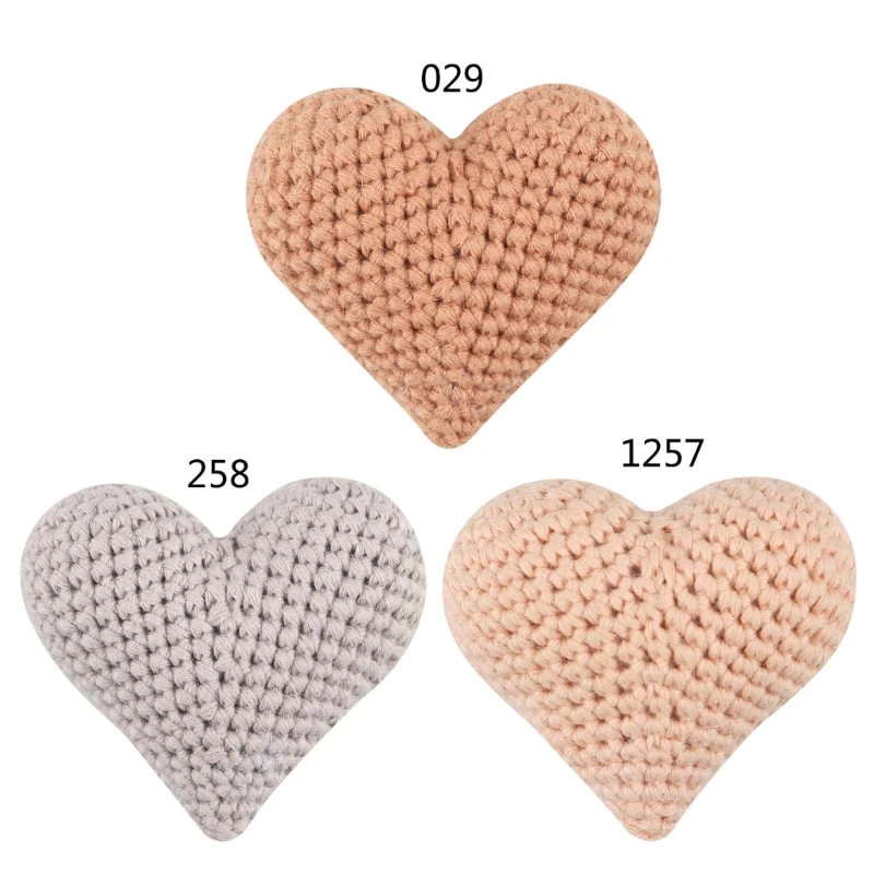 

Knitting Beads Hearted-shaped Crochet Beads DIY Baby Pacifier Chain Durable